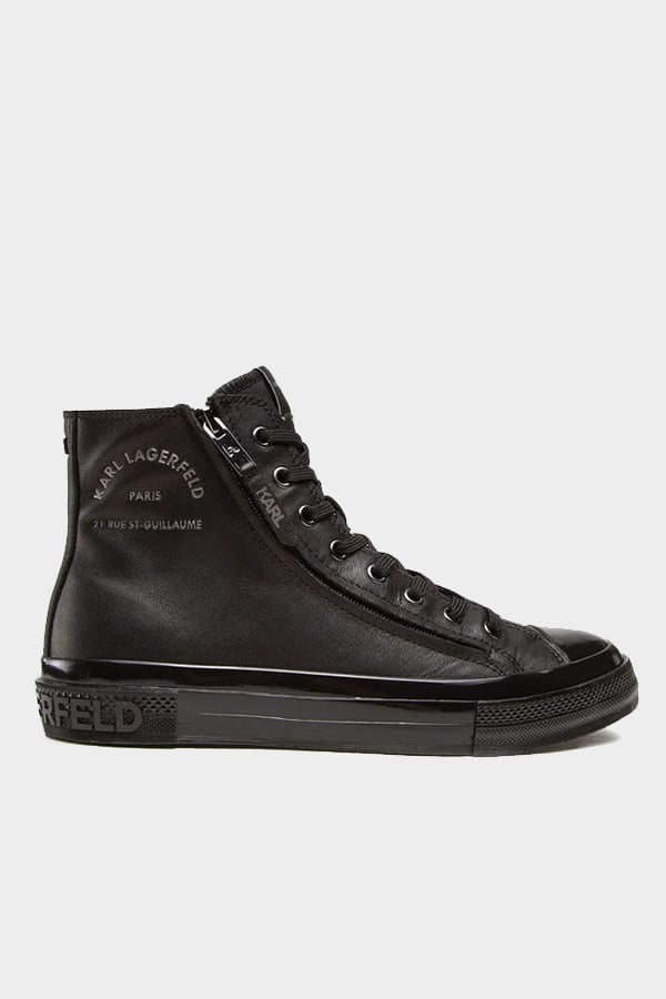 ΜΠΟΤΑΚΙΑ KARL LAGERFELD - 00X BLACK LEATHER